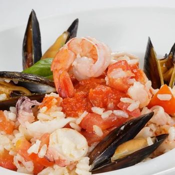 Risotto con frutti di mare